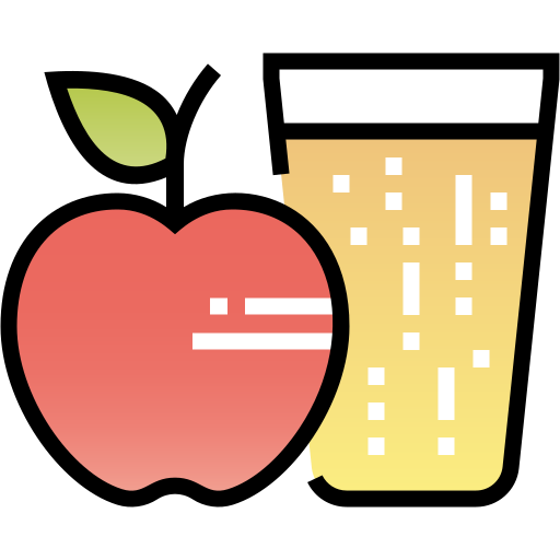 sok jabłkowy Pixelmeetup Lineal Color ikona