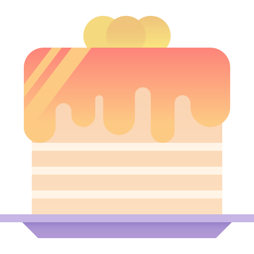 Cheesecake Pixelmeetup Flat icon