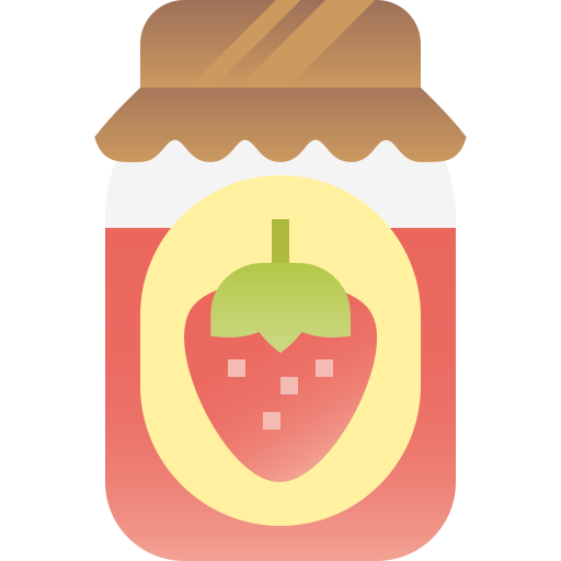 딸기 잼 Pixelmeetup Flat icon