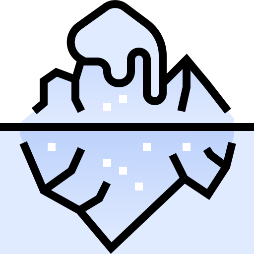 氷山 Pixelmeetup Lineal Color icon