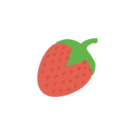 fraise Dinosoft Flat Icône