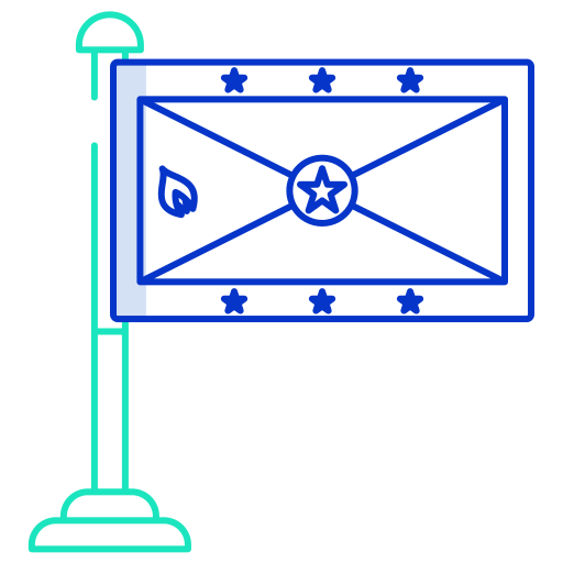 grenada Icongeek26 Outline Colour Ícone