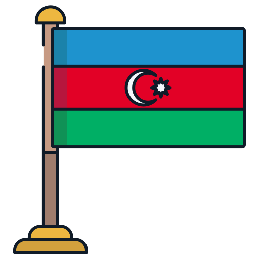 azerbaijão Icongeek26 Linear Colour Ícone