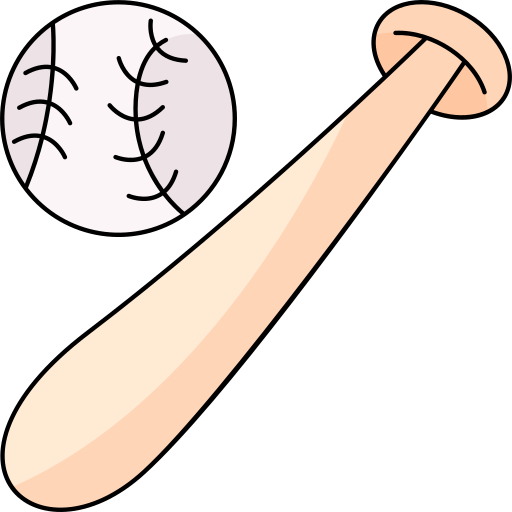 baseballschläger Generic Thin Outline Color icon