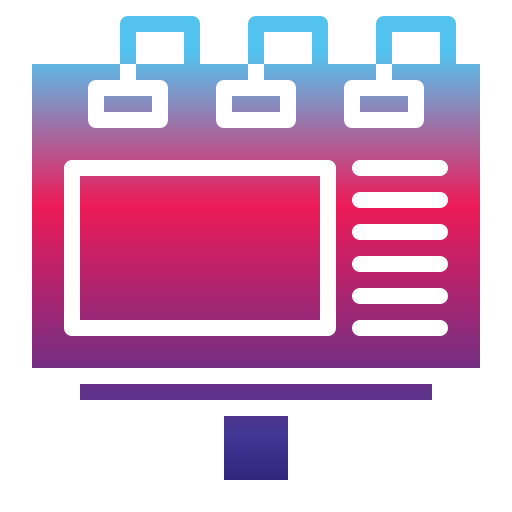 cartelera Generic Flat Gradient icono
