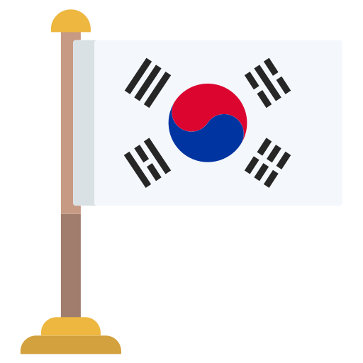 zuid-korea Icongeek26 Flat icoon