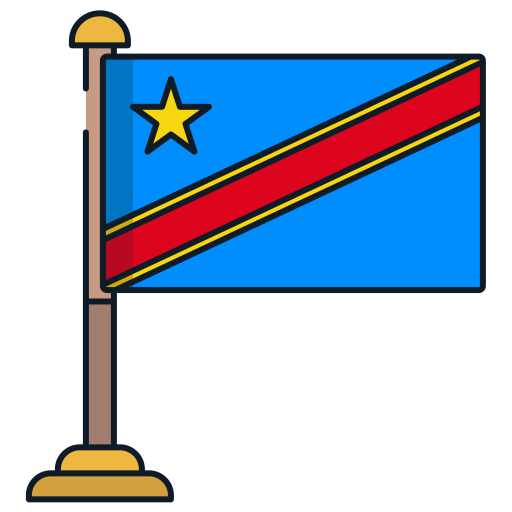 república democrática del congo Icongeek26 Linear Colour icono