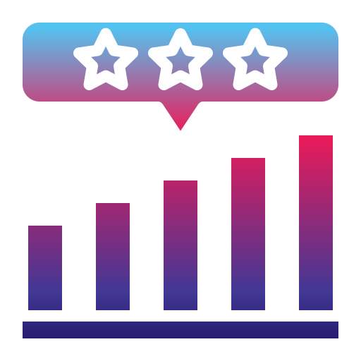 estrellas de calificación Generic Flat Gradient icono