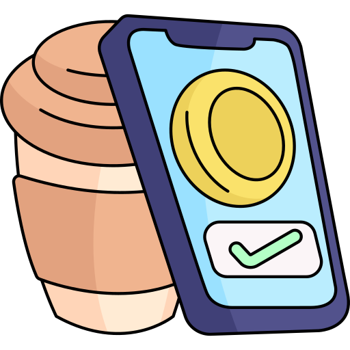 Mobile pay Generic Thin Outline Color icon