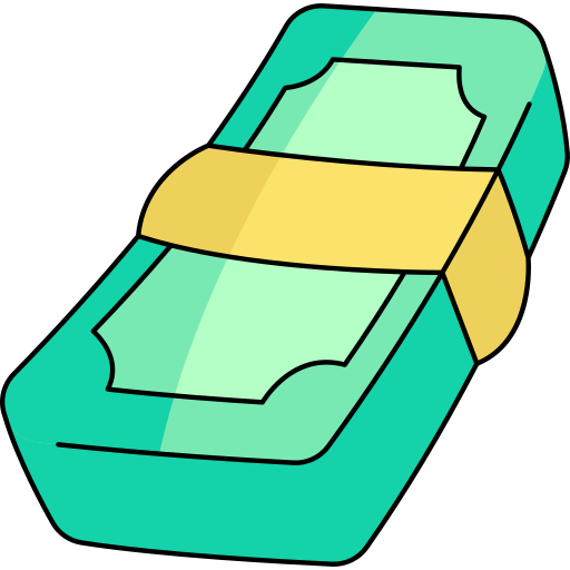 Dollar Generic Thin Outline Color icon