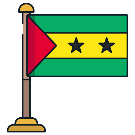 sao tome e principe Icongeek26 Linear Colour icona