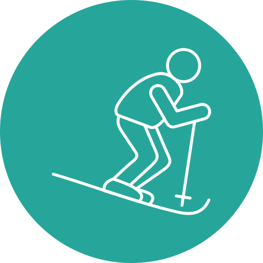 esquiar Generic Circular Ícone