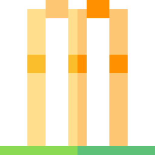 tocón de cricket Basic Straight Flat icono