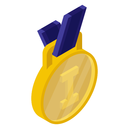 medalha de ouro Generic Isometric Ícone