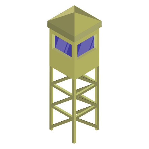 torre di guardia Generic Isometric icona