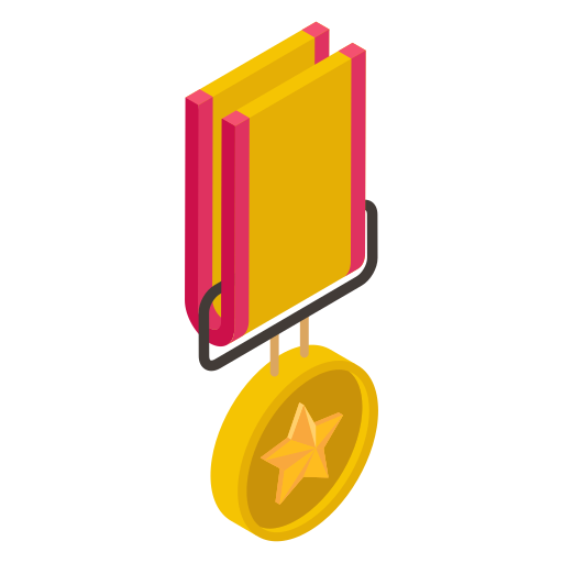 gouden medaille Generic Isometric icoon