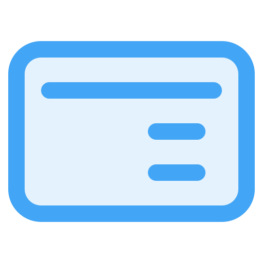Credit card Generic Blue icon