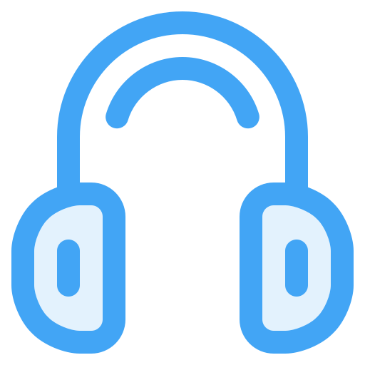 Headphone Generic Blue icon