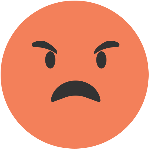 Angry Generic Flat icon