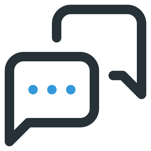 Chat Generic Outline Color icon