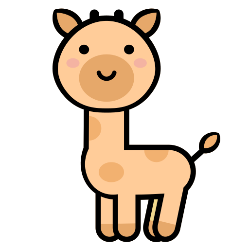 giraffa Generic Hand Drawn Color icona
