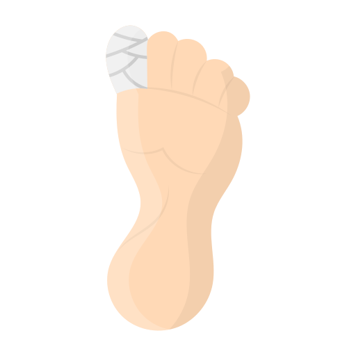 Палец на ноге Generic Flat иконка