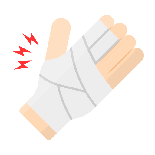 Broken hand Generic Flat icon