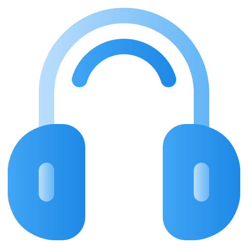 słuchawki Generic Flat Gradient ikona