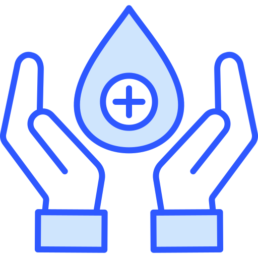 Blood donation Generic Blue icon