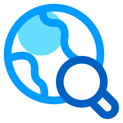 globaal zoeken Generic Blue icoon