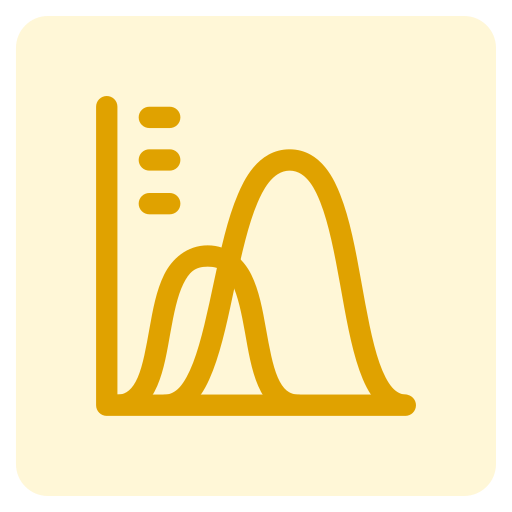 Wave graph Generic Square icon