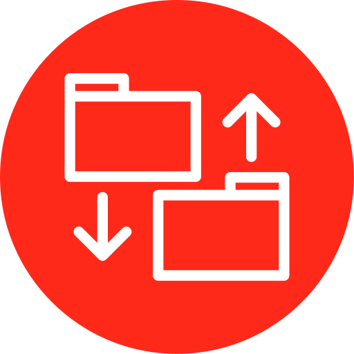 Folder network Generic Circular icon