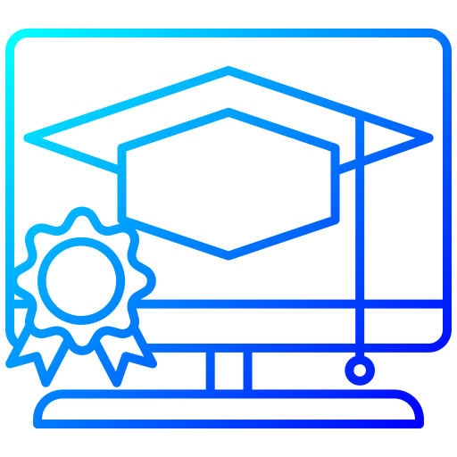 afstuderen Generic Gradient icoon