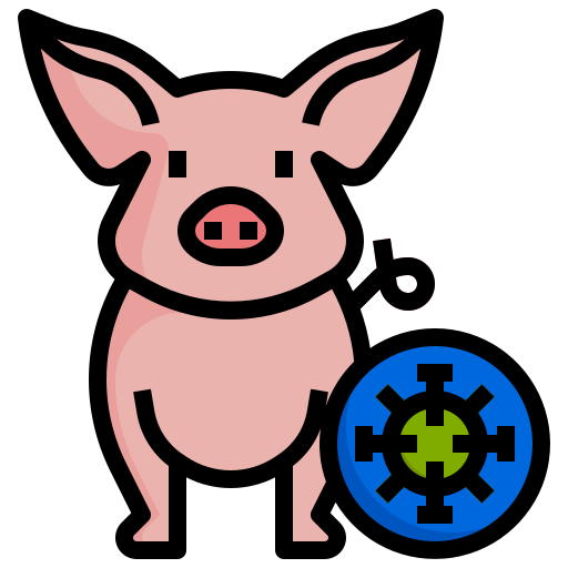cerdo Surang Lineal Color icono