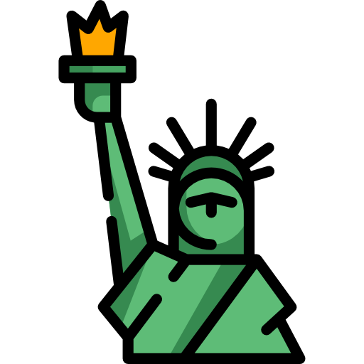 Statue of liberty Special Lineal color icon