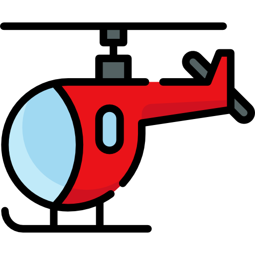 helicóptero Special Lineal color icono