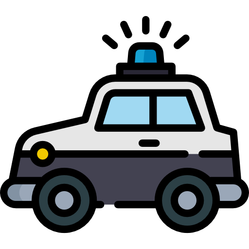 Police car Special Lineal color icon