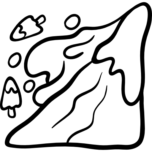 avalancha Hand Drawn Black icono