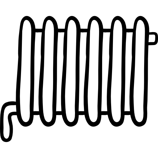 radiador Hand Drawn Black icono