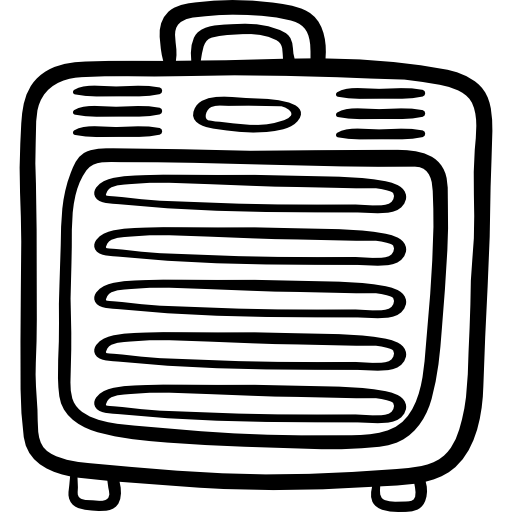 calentador Hand Drawn Black icono