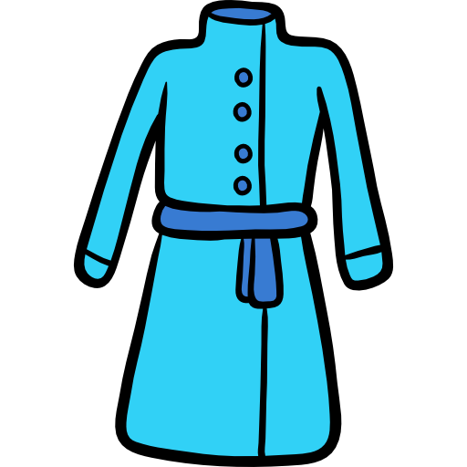 płaszcz Hand Drawn Color ikona
