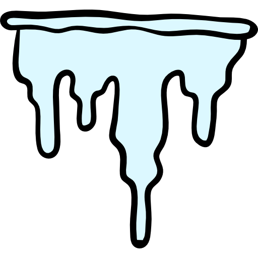 ijskegel Hand Drawn Color icoon