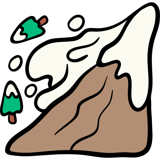 Avalanche Hand Drawn Color icon