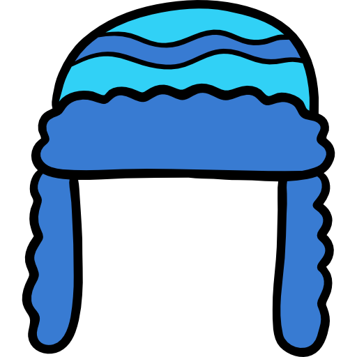 Winter hat Hand Drawn Color icon
