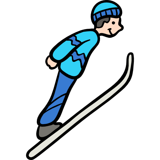 sciare Hand Drawn Color icona