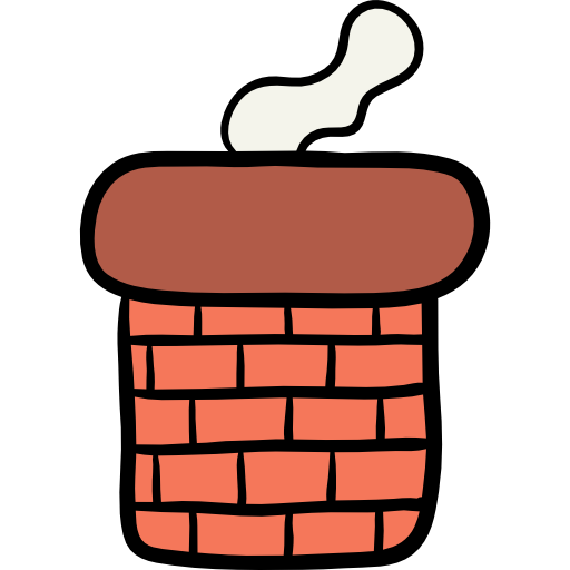 Chimney Hand Drawn Color icon