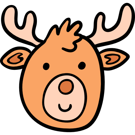 cervo Hand Drawn Color icona