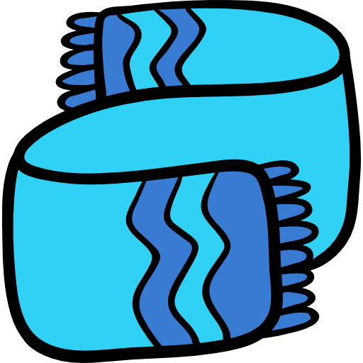 sciarpa Hand Drawn Color icona