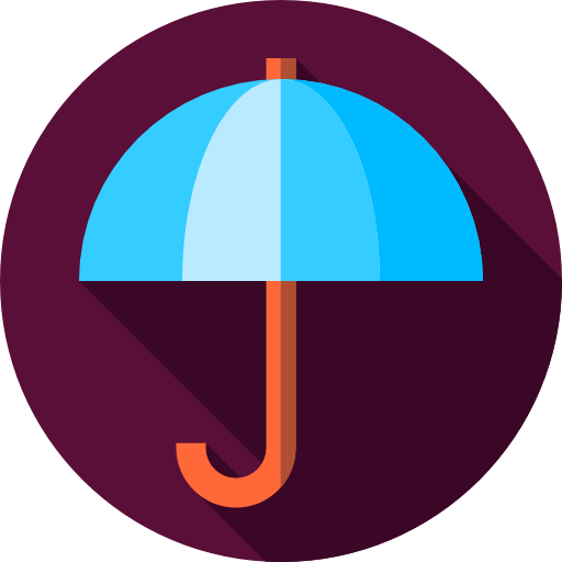 ombrello Flat Circular Flat icona
