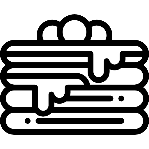パンケーキ Detailed Rounded Lineal icon